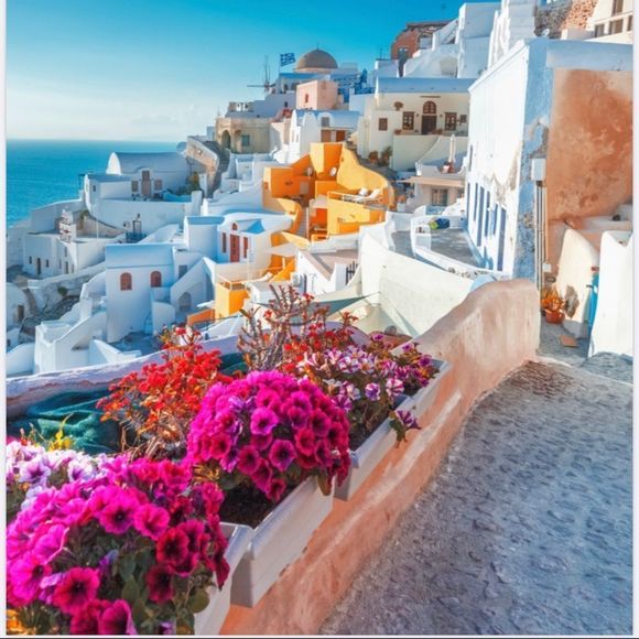 Wall art Greece dream vacation destination photo print for home decor. - Picture 2 of 2
